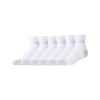 New Balance Unisex Active Quarter Socks 6 Pack In White