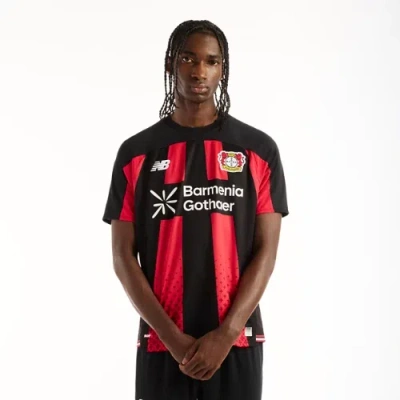 New Balance Unisex Bayer 04 26/27 Home Short Sleeve Jersey In Multi