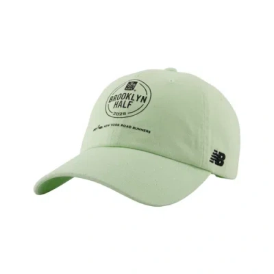 New Balance Unisex Brooklyn Half 6 Panel Classic Hat In Green