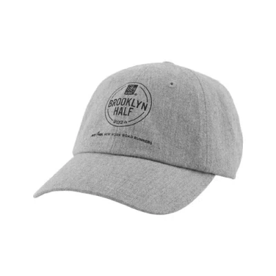 New Balance Unisex Brooklyn Half 6 Panel Classic Hat In Grey