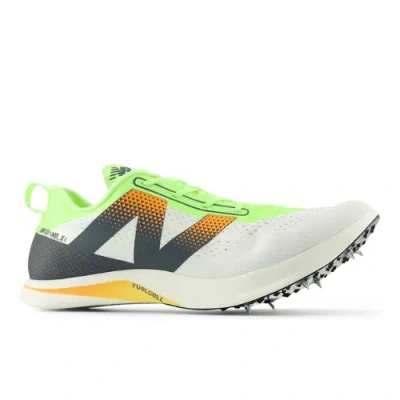 New Balance Unisex Fuelcell Supercomp Md-x V3 Running Shoes In White/green/orange