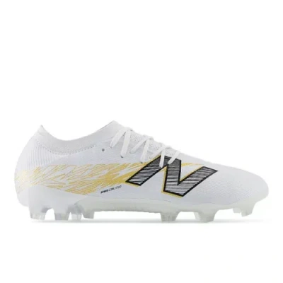 New Balance Unisex Furon Elite Fg V8 Soccer Shoes In White/brown/grey