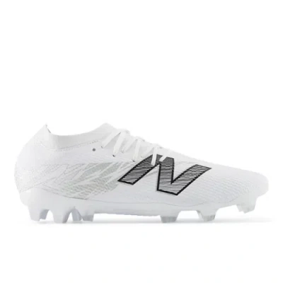 New Balance Unisex Furon Team Fg V8 Soccer Shoes In White/grey/black
