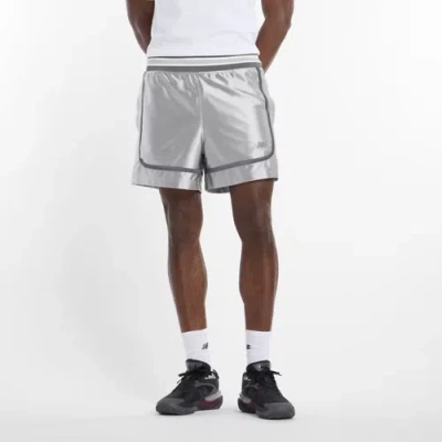 New Balance Unisex In Game 5" Tricot Short In Gray