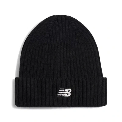 New Balance Unisex Kids Small Logo Beanie In Black