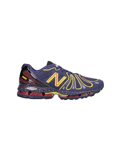 New Balance Unisex Leather & Mesh Sneakers In Purple