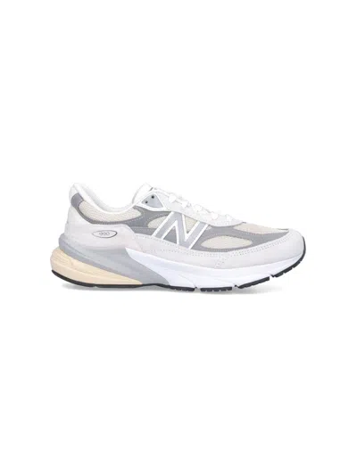 New Balance Unisex Light & Natural Sneaker With Pigskin/mesh Upper In White