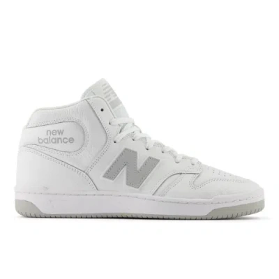 New Balance Unisex Nb Numeric 480 High Skateboarding Shoes In White/grey