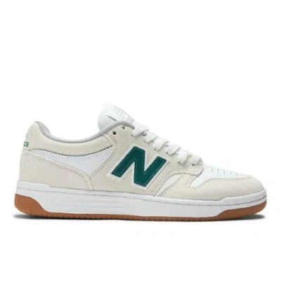 New Balance Unisex Nb Numeric 480 Skateboarding Shoes In White/green