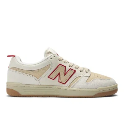 New Balance Unisex Nb Numeric 480 Skateboarding Shoes In White/red