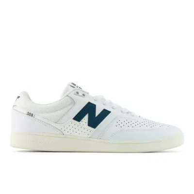 New Balance Unisex Nb Numeric Brandon Westgate 508 In Weiss/grün, Wildleder/mesh, Grösse 46.5 In White