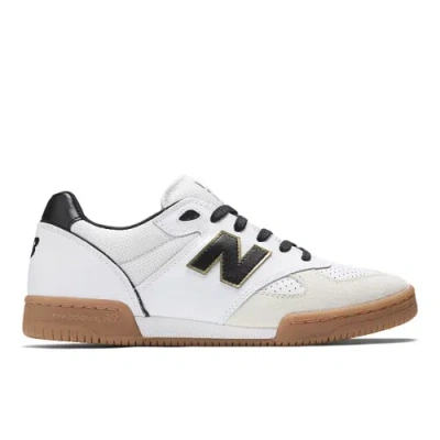 New Balance Unisex Nb Numeric Tom Knox 600 Skateboarding Shoes In White/black