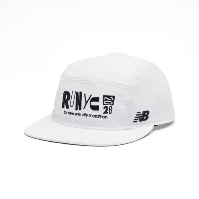 New Balance Unisex Nyc Marathon 5 Panel Cap In White
