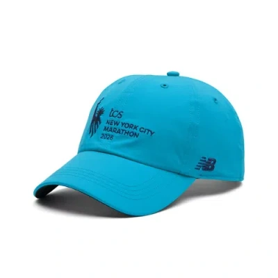 New Balance Unisex Nyc Marathon 6 Panel Performance Cap In Blue