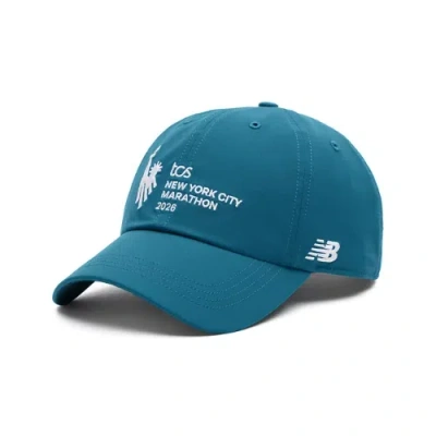 New Balance Unisex Nyc Marathon 6 Panel Performance Cap In Blue