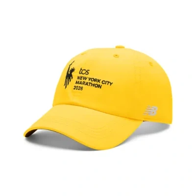 New Balance Unisex Nyc Marathon 6 Panel Performance Cap In Orange