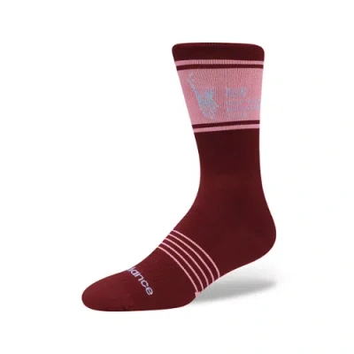 New Balance Unisex Nyc Marathon Crew Sock In Pink