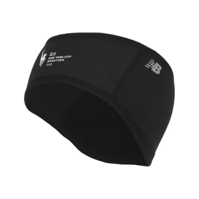New Balance Unisex Nyc Marathon Fleece Headband In Black
