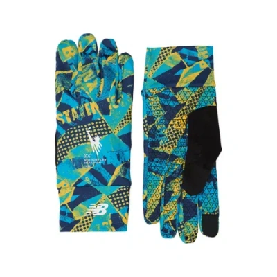 New Balance Unisex Nyc Marathon Lightweight Printed Glove In Blue