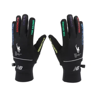 New Balance Unisex Nyc Marathon Midweight Borough Glove In Black