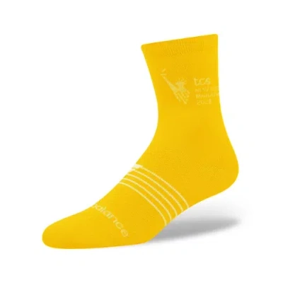 New Balance Unisex Nyc Marathon Quarter Sock In Gold