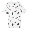 New Balance Unisex Printing Round-neck White In White