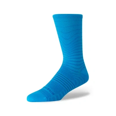 New Balance Unisex Pro Run Crew Socken 1 Pair In Blau, Nylon, Grösse S In Blue
