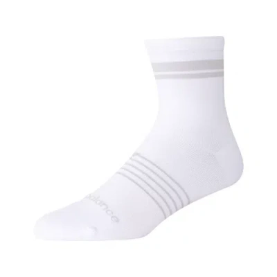 New Balance Unisex Pro Run Quarter Socks 1 Pair In White
