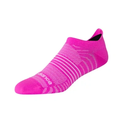 New Balance Unisex Pro Run Tab Socken 1 Pair In Grau/grün/schwarz, Nylon, Grösse Xl In Pink