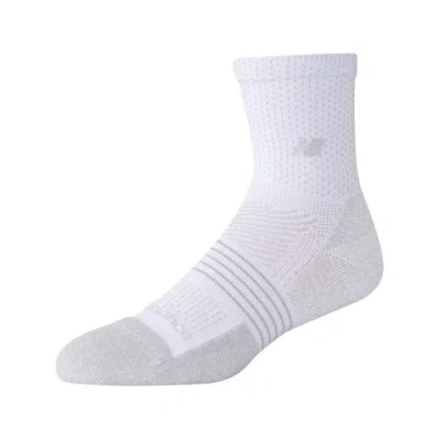 New Balance Unisex Pro Tennis Quarter Socks 1 Pair In White