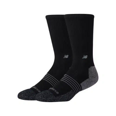 New Balance Unisex Pro Training Cushion Crew Socks 2 Pack In Black