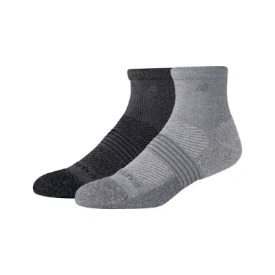 New Balance Unisex Pro Training Quarter Socks 2 Pack In Print/pattern/misc