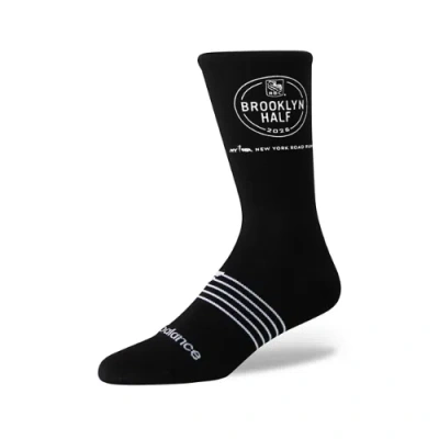 New Balance Unisex Rbc Brooklyn Half Crew Socks In Black