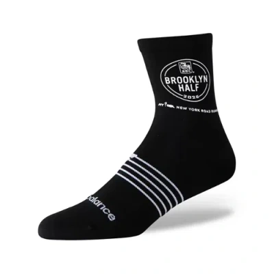 New Balance Unisex Rbc Brooklyn Half Quart Sock In Black