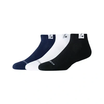 New Balance Unisex Shohei Signature Low Cut Sock 3 Pack In Black