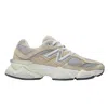 New Balance Beige Suede Leather And Fabric 9060 Sneakers