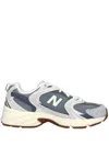 New Balance Leather Sneakers With Layered Design In Blue