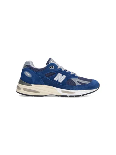 New Balance Unisex Suede & Mesh Sneakers In Blue