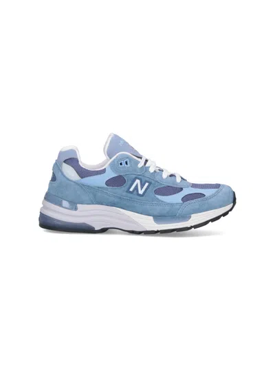 New Balance Unisex Suede And Mesh Sneakers In Blue
