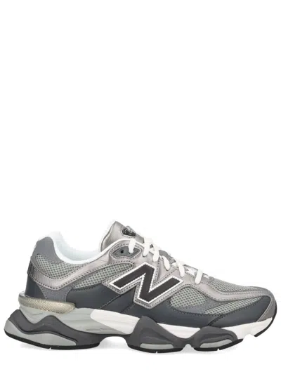 New Balance Unisex Synthetic Leather And Mesh Sneakers In Gray