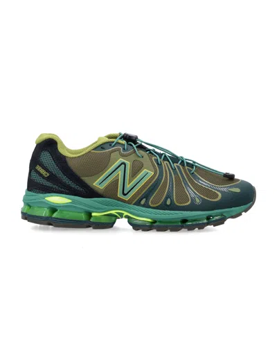 New Balance Unisex Synthetic-mesh Sneakers In Nordic Green