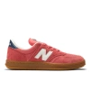 New Balance Men's T500 Sneaker In Drift Red With Nb Navy And Sea Salt, Men's At Urban Outfitters In Red/blue/white