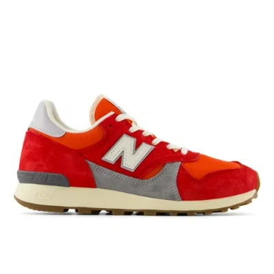 New Balance Unisex U475 In Rot/grau, Suede/mesh, Grösse 42