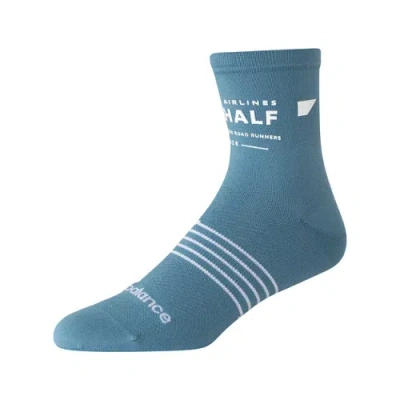 New Balance Unisex United Half Quarter Sock In Blue