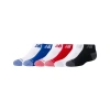 New Balance Unisex Youth Active Low Cut Socks 6 Pack In Print/pattern/misc