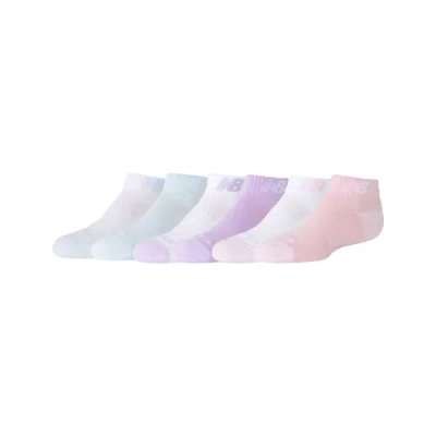 New Balance Unisex Youth Active Low Cut Socks 6 Pack In Print/pattern/misc