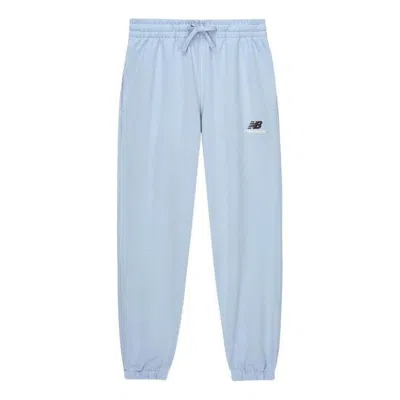 New Balance Unissentials French Terry Sweatpant 'light Arctic Grey' In Blue