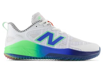 Pre-owned New Balance Velo V4 Turftrainer Lab Work (women's) Sneakers In White/bright Lapis