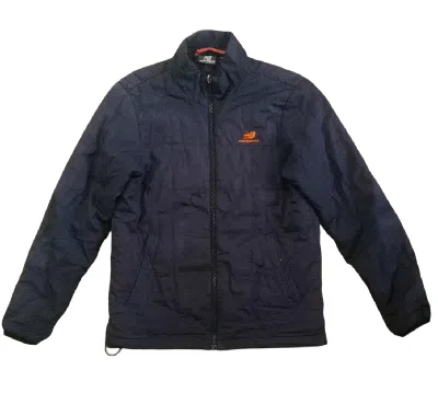 Pre-owned New Balance Vintage  Quilted Jacket In Dark Blue