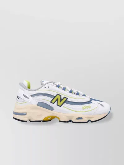 New Balance Vintage Sport Sneakers Contrast Panels In White